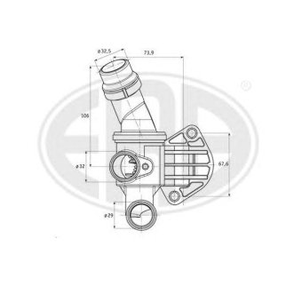 Термостат AUDI VW 2.0FSi 2.0TFSi 03 350288 фото