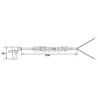 Датчик ABS задний BOSCH 0 265 006 215 фото