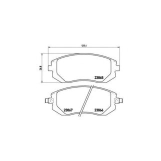 Колодки тормозные передние к-кт brembo P 78 013 фото