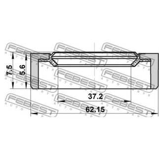 Сальник привода FEBEST 95BDY-39620608X фото