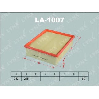 Фильтр воздушный LYNXauto LA1007 фото