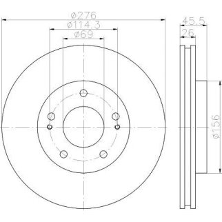 Диск тормозной передний вентилируемый TEXTAR 92198203 фото