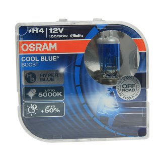 Лампа 12V H4 100/90W P43t OSRAM COOL BLUE BOOST 2 шт. DUOBOX 62193CBB-HCB фото