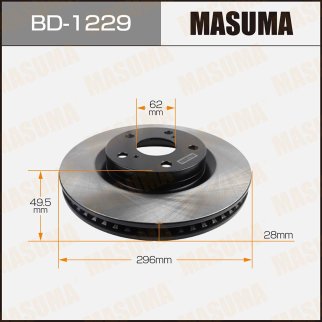 Диск тормозной Masuma BD-1229 фото