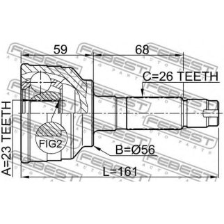 ШРУС наружный FEBEST 0510-MPV фото