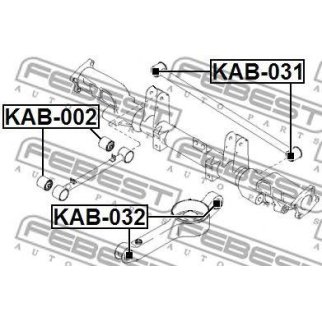 Сайлентблок FEBEST KAB-032 фото