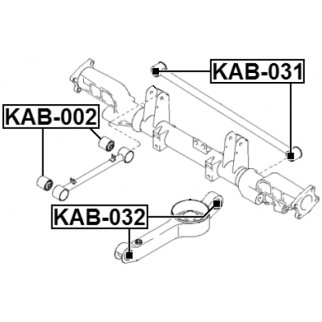 Сайлентблок FEBEST KAB-032 фото 2