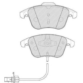 Колодки тормозные передние к-кт FERODO FDB4045 фото