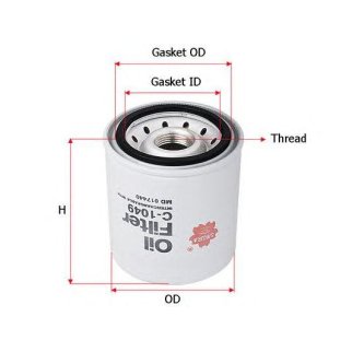 Фильтр масляный SAKURA C1049 фото