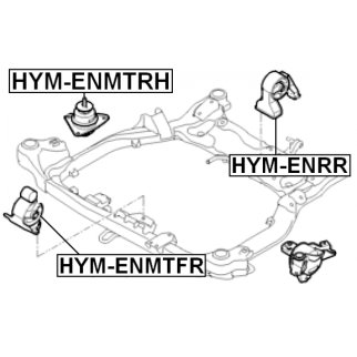 Опора двигателя правая FEBEST HYM-ENMTRH фото 2
