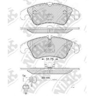 Колодки тормозные передние к-кт NiBK PN0477W фото