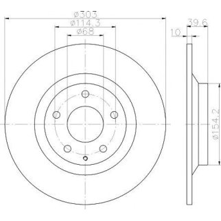 Диск тормозной задний TEXTAR 92242703 фото