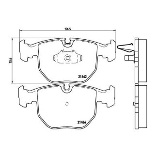 Колодки тормозные передние к-кт TRIALLI PF 4154 фото 2