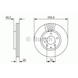 Диск тормозной BOSCH 0 986 479 758 фото
