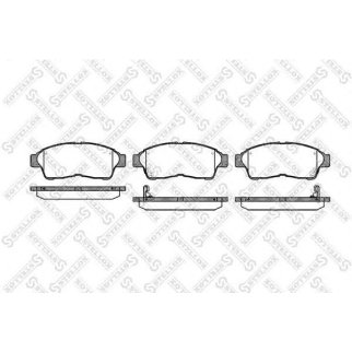 413 002B-SX_колодки дисковые п.! с антискр. пл. Toyota CarinaE 93-97/Camry 2.2 92-96/Corolla 95-02 фото