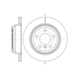 61453.10_диск тормозной задний! вентилир. BMW F30 2.8i 11> фото