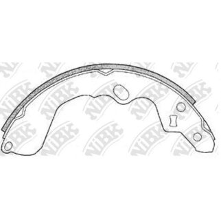 Колодки барабанные к-кт NiBK FN3386 фото