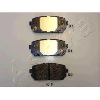 Колодки тормозные задние дисковые к-кт ashika 51-0K-K10 фото