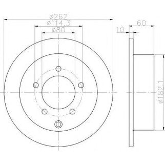 Диск тормозной PAGID 8DD 355 119-181 фото