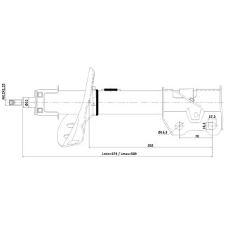 Амортизатор передний FEBEST 03110-002FR фото 2