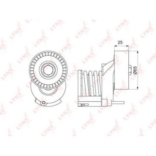 Натяжитель ремня LYNXauto PT-3105 фото
