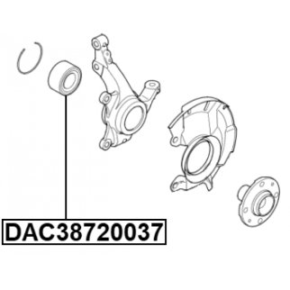 Подшипник ступичный задний 38x72x37 фото 2