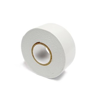 Скотч двусторонний 40 мм х 5 м белый фото