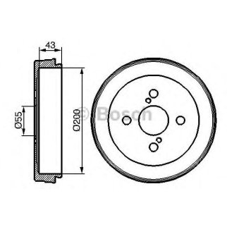 БАРАБАН ТОРМОЗНОЙ BOSCH фото