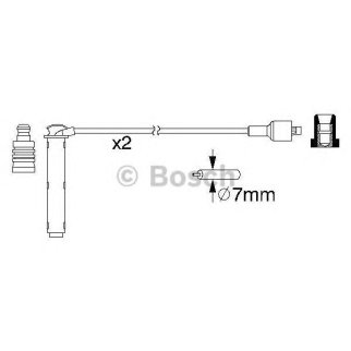 Провод высокого напряжения BOSCH 0 986 357 154 фото