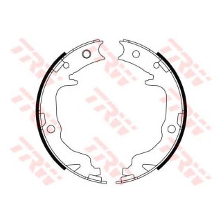 Колодки ручного тормоза к-кт TRW GS8804 фото