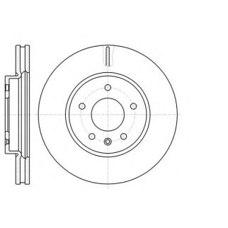 61183.10_диск тормозной передний! Opel Antara, Chevrolet Captiva 2.0-3.2i/2.0CDTi 06> фото