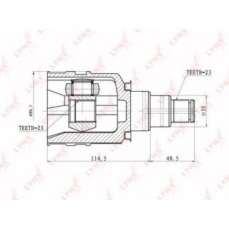 ШРУС внутренний LYNXauto CI7502 фото