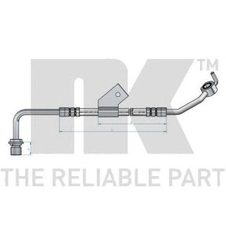 Шланг тормозной NK 852575 фото