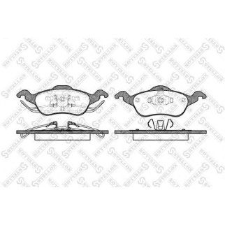 702 000B-SX_колодки дисковые п.! с антискр. пл. Ford Focus 1.4 16V/1.8 16V/2.0 16V/1.8TDi 98-04 фото