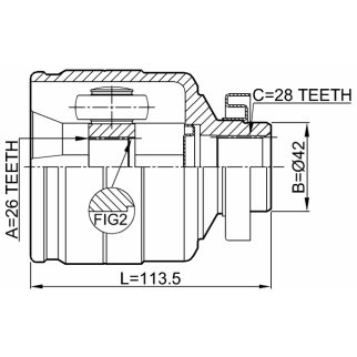 ШРУС внутренний FEBEST 2211-BLRH фото 2