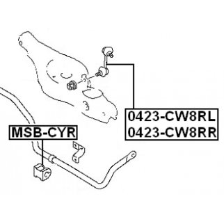Втулка заднего стабилизатора FEBEST MSB-CYR фото 2
