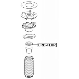 Отбойник переднего амортизатора L=R LAND ROVER Freelander II 07-> FEBEST LRD-FLIIR фото 2