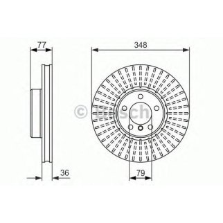 Диск тормозной передний вентилируемый BOSCH 0 986 479 774 фото