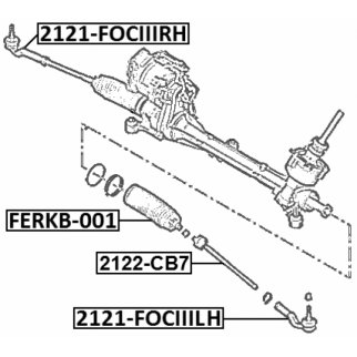 Тяга рулевая FEBEST 2122-CB7 фото 2