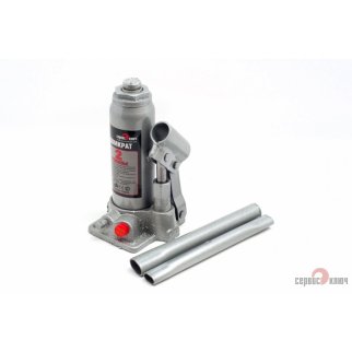 Домкрат бутылочный 2т гидравлический высота 158-308 СЕРВИС КЛЮЧ фото