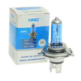 Лампа 12V H4 (60/55) P43t SUPER WHITE 5500K 12V HNG фото