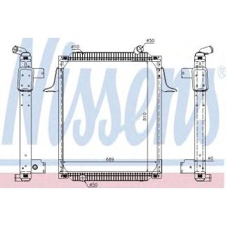 Радиатор основной Nissens 67245 фото