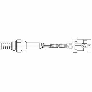 Датчик кисл. для а/м Lifan X60 (12-)/X70 (17-) 1.8i после кат. чёрный разъём (VS-OS 2723) фото 2
