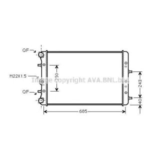 Радиатор основной AVA SAA2006 фото