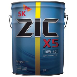 Масло моторное ZIC X5 SM 10W40 20л фото