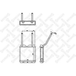 Радиатор отопителя Stellox 10-35010-SX фото