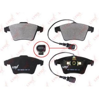 Колодки тормозные передние к-кт LYNXauto BD-8006 фото