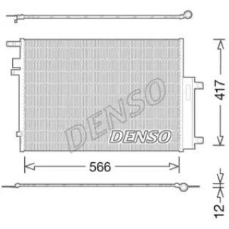 Радиатор кондиционера (конденсер) DENSO DCN06017 фото