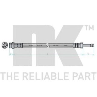 Шланг тормозной NK 852571 фото