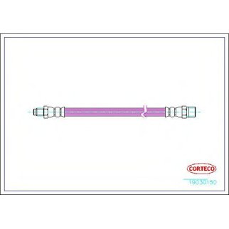 Шланг тормозной CORTECO 19030150 фото